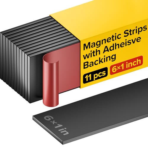 X-Bet Magnet Strisce Magnetiche Con Supporto Adesivo-Nastro Magnetico Per Artigianato - Strisce Magnetiche Per Utensili E Coltelli Per Cucina, Garage