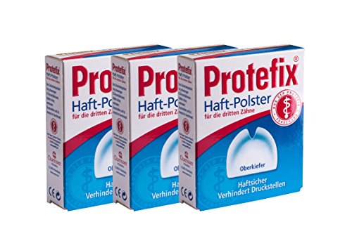 3 Cuscinetti Adesivi Protefix Per Mascella Superiore, 30 Pezzi, Pzn: 0841834