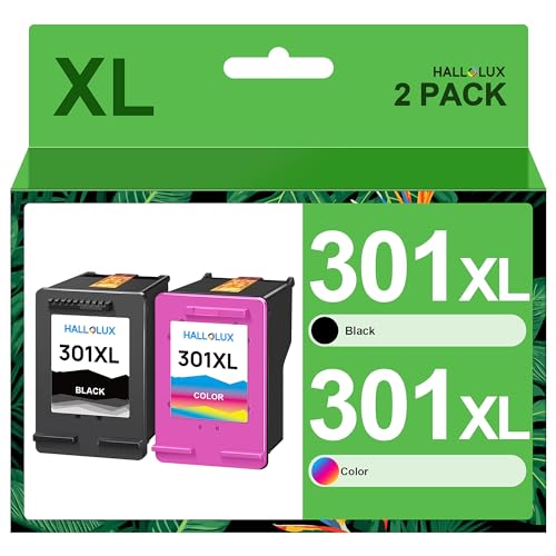 Hallolux 301Xl 301 Xl Cartucce Sostituzione Per Hp 301Xl 301 Xl Per Hp Envy 4500 5530 5532 4502 4507 Deskjet 2540 2050 1050 Officejet 2620 2622 4630 4