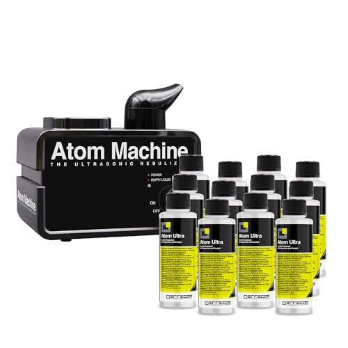 Errecom Kit Per La Purificazione Di Ambienti, Abitacoli E Impianti A/C Automobili:1 Atom Machine, Nebulizzatore A Ultrasuoni E 12 Flaconi Di Liquido P