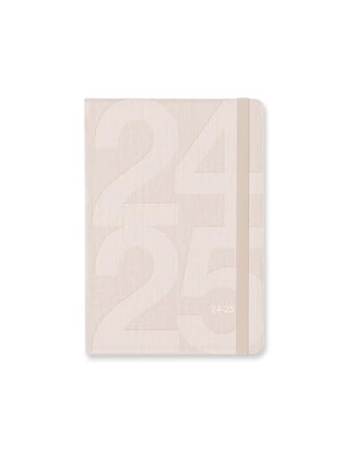 Letts Of London Block A6 - Agenda Accademica 2024/2025, Visualizzazione Settimanale, Colore: Sabbia