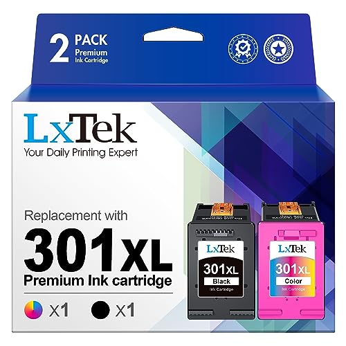 Lxtek 301 Xl Rigenerate Sostituzione Per Cartucce Hp 301 Nero E Colore Xl Per Hp Deskjet 1000 1050 2050 2510 2540 3050 3050A Envy 4500 4502 5530 Offic