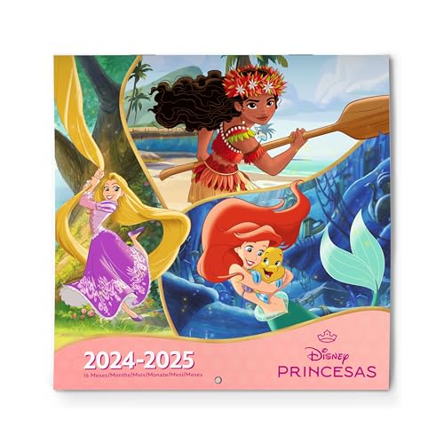Calendario Disney 2025 | Calendario Principesse Disney 2025 | Calendario 2025 Disney | Calendario Famiglia 2025 Da Muro Principesse Disney | Calendari