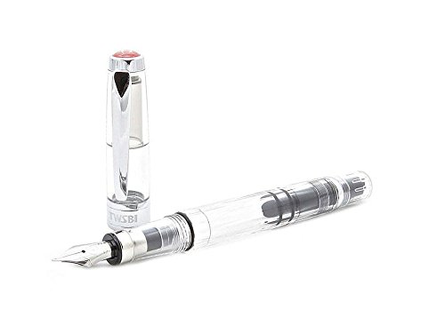 Twsbi Diamond 580 Clear,Pennino M,Penna Stilografica,Demonstrator,Caricamento A Stantuffo