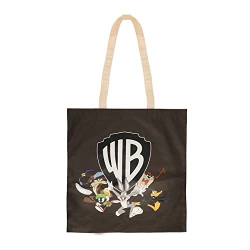 Cinereplicas - Tote Bag Looney Tunes Borsa 100% Cotone 41 X 38Cm - Licenza Ufficiale