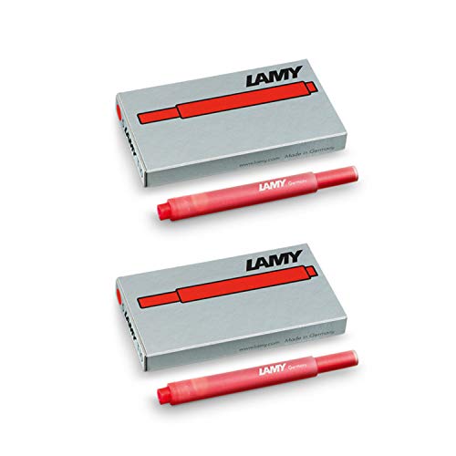 Lamy T10 Cartucce D'Inchiostro Da 5 Cartucce (Rosso, 2)