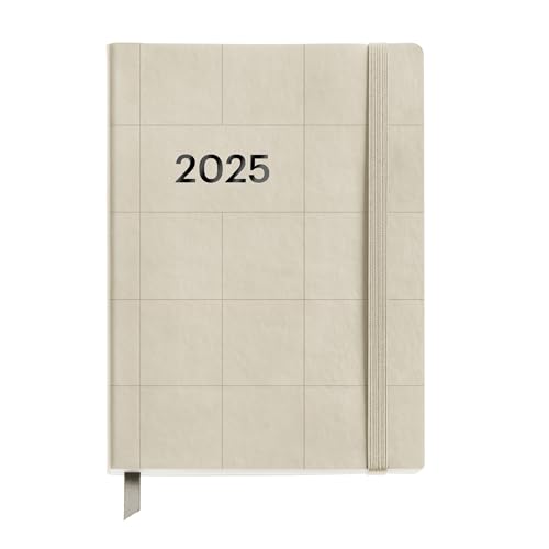 Miquelrius - Agenda 2025, Agenda Annuale 122 X 168 Mm, Agenda Giorno Pagina, Copertina Flessibile Similpelle Cucita, Carta 80 G/M², Spagnolo, Inglese