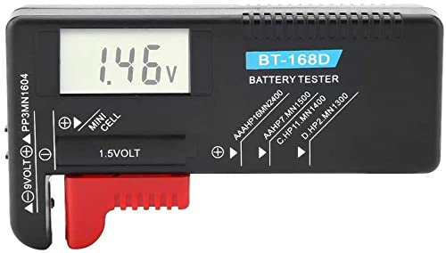 Cam2 Tester Batteria Bt-168D Tester Batteria Digitale Per Batterie Aa, Aaa, C, D, Pp3, 9V, 1,5V E Batterie A Bottone