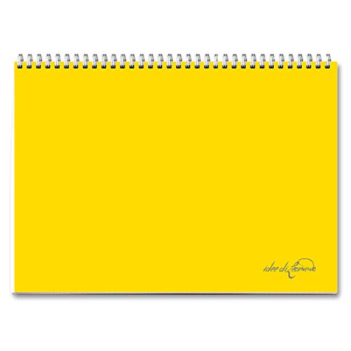 Campus Flat Yellow - Planner Settimanale 30X21 - Agenda Planner Da Tavolo Senza Data Con Spirale Metallica
