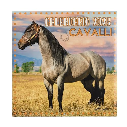 Calendario Cavalli 2025 Da Muro Quadrato 30X30 Cm - In Carta Ecologica Certificata Fsc