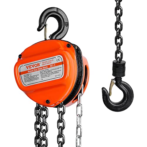Vevor Manual Chain Hoist 1T 10Ft Hc1-3