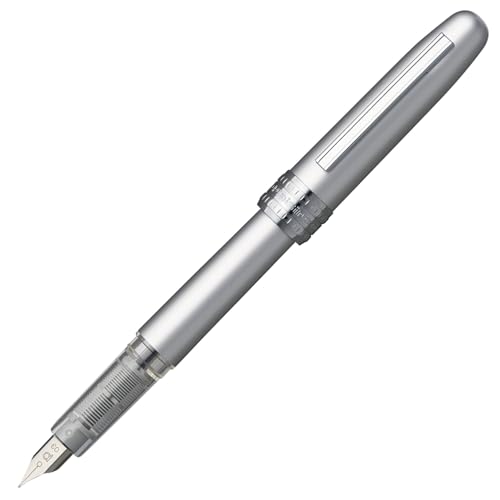 Platinum, Penna Stilografica Con Pennino Sottile Ice White