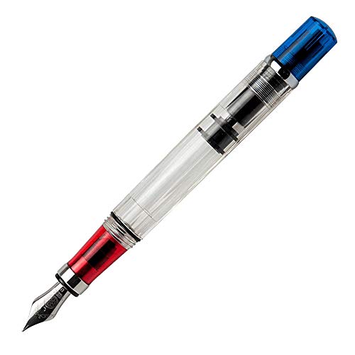 Twsbi Diamond 580 Rbt Red & Blue Pennino Stub 1.1 - Penna Stilografica