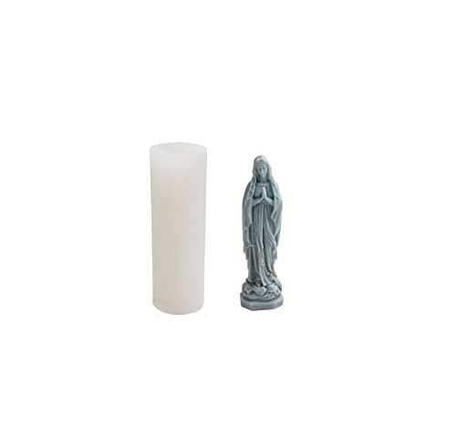 Xidmold Sacra Maria Stampo In Silicone 3D Madonna Maria Madonna Madonna Di Dio Resina Epossidica Stampo Per Candela Aromi Fatti A Mano Stampo Per Cand