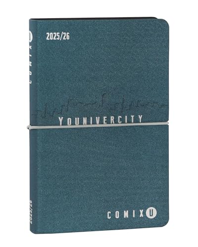 Comix U Younivercity - Agenda Settimanale 2025-2026, Diario 13 Mesi, Con Copertina Morbida In Pu, Elastico, 224 Pagine, Ideale Per L'Università, 11,8X