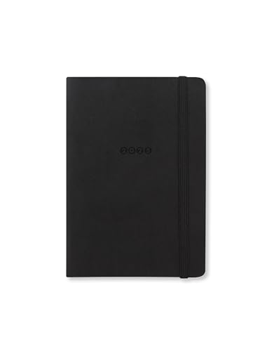 Letts Of London Agenda 2025 Edge A6 Con Visualizzazione Settimanale E Note, Colore Nero