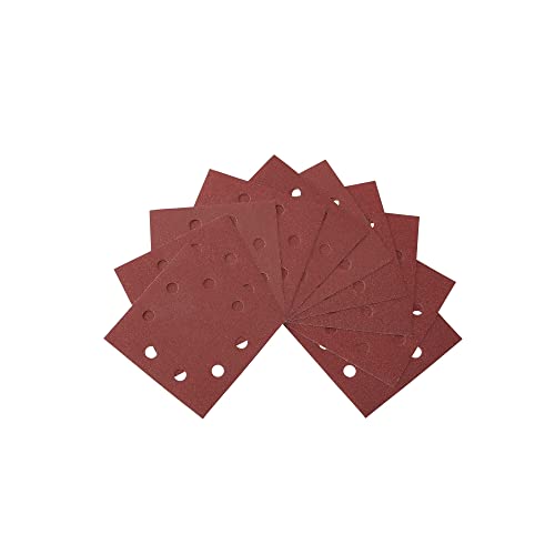 Dewalt Carta Vetrata (Klettfix 115 X 115 Mm, K60, Forata (8 Fori A Forma Di Anello), Legno Multiuso, Colore – Taglio A Secco) Dt3021-Qz Rosso