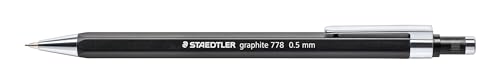 Staedtler Graphite 778 05-9 - Portamine Esagonale, Larghezza Linea 0,5 Mm, Punta E Clip In Metallo, 10 Matite Portamine In Scatola Pieghevole Di Carto