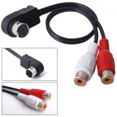 Techexpert Cavo Equivalente Kca-121B Adattatore Rca Su Ingresso Aux Ainet Per Autoradio Alpine