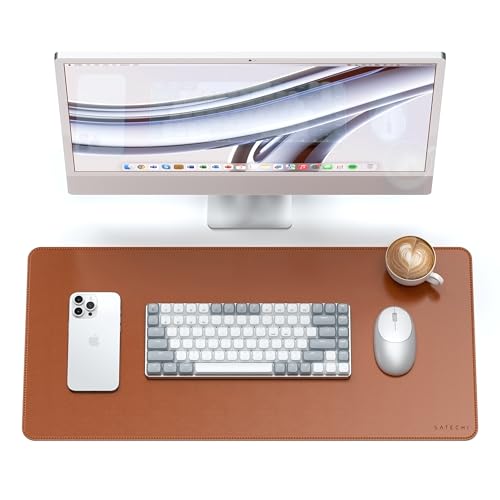 Satechi Tappetino Da Scrivania In Materiale Sintetico (Pu), Grande Per Mouse Antigraffio E Resistente All'Acqua,Facile Da Pulire, Per Ufficio E Casa,