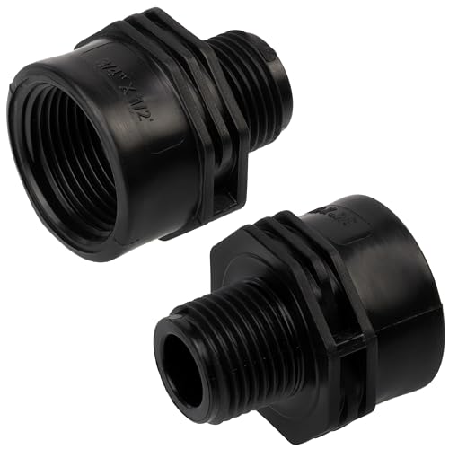 Aerzetix - C75034 - Set Di 5 Riduzioni Per Avvitare Maschio-Femmina 1/2"X3/4" - Pressione Max 10 Bar - In Polietilene - Nipplo Ridotto Raccordo Filett