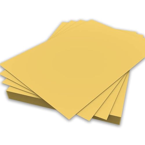 Fogli Di Carta A4 Giallo Brillante, 80 G/M², Per Stampante, Fotocopiatrice, Origami, Volantini, Disegno, Scuola, Ufficio, Stampa, 210 Mm X 297 Mm (A4,