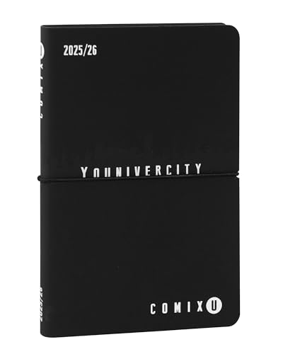 Comix U Younivercity - Agenda Settimanale 2025-2026, Diario 13 Mesi, Con Copertina Morbida In Pu, Elastico, 224 Pagine, Ideale Per L'Università, 11,8X