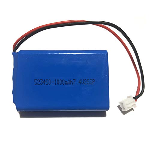 Batteria A Litio Di Ricambio Centrale Allarme Antifurto M2E 1000 Mah 7,4 V Pila