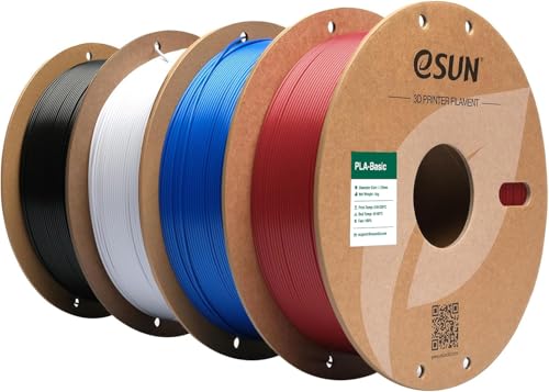 Esun Filamento Pla 1,75 Mm, Filamento Di Basic Pla Per Stampante 3D Precisione Dimensionale +/- 0,03 Mm, 1 Kg Per Bobina, 4 Bobine Di Filamento 3D Per
