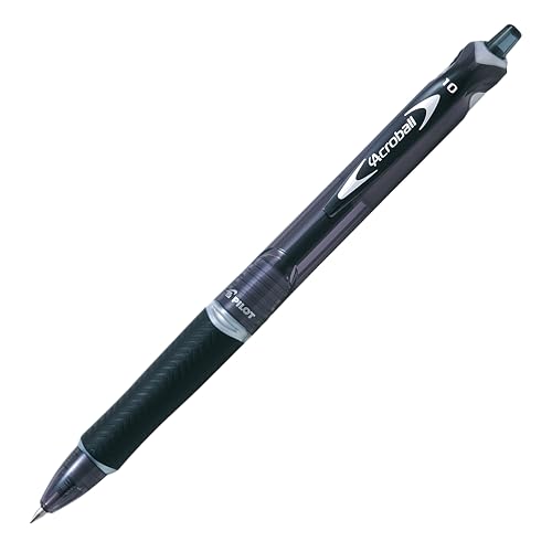 Pilot Acroball Clip-On Retractable Ballpoint Pen Fine Nero