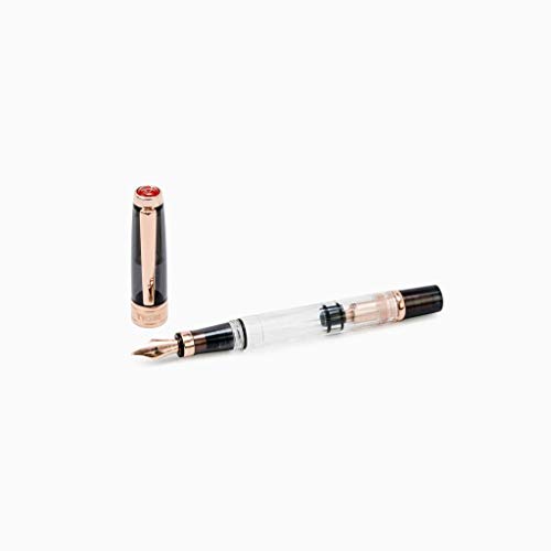 Twsbi Diamond 580 Smoke Rose Gold Ii Pennino Stub 1.1 - Penna Stilografica