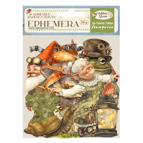 Stamperia - Ephemera For Scrapbooking, Albums, Card Making, Bullet Journalling And More, Adhesive Paper Cut Outs, Easy To Apply, Perfect For Hobbies,