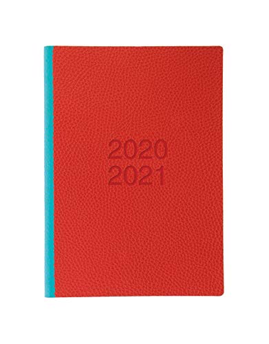 Letts 21-030759 - Agenda Accademica In Formato A5, Con Visualizzazione Settimanale 20/21, Colore: Rosso
