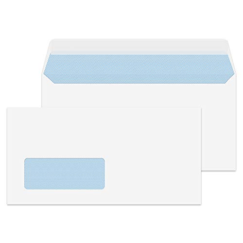 Blake Everyday 110 X 220 Mm 100 G/M2 Portafoglio Stacca E Sigilla (23884) Bianco, Confezione Da 500