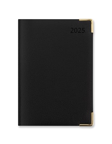 Letts Of London Connoisseur - Agenda Settimanale 2025, Formato A5, Colore: Nero