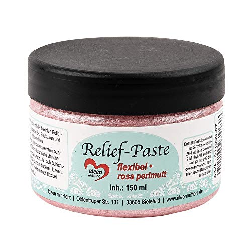 Ideen Mit Herz - Pasta Flessibile Per Rilievi, 150 Ml (Rosa Madreperla)