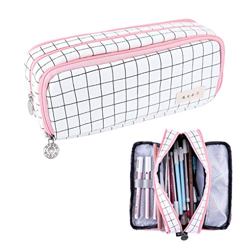 Rolin Roly Astuccio Grande Capacità 3 Cerniera Scomparti Multifunzione Astuccio Portamatite Stazionario Per Adolescenti Ragazzi E Ragazze Scuola (B)