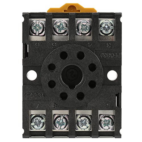 Base Relè A 8 Pin Due Aperti E Due Chiusi,Connessione In Lamiera Di Rame,Installazione Su Guida,Compatibile Con Relè Mk2P,Ah3,Asy,Dh48,Jqx-10F,Jtx-2C,
