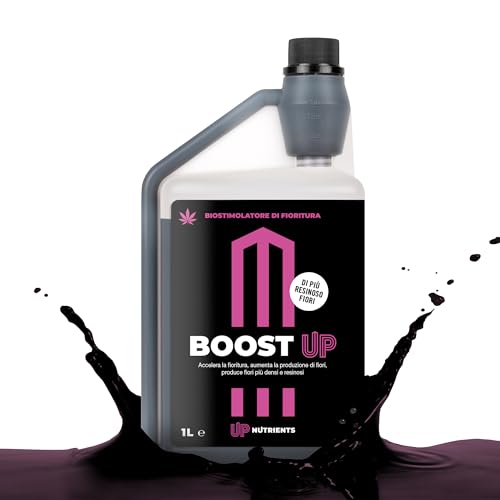 Up Nutrients Bio Fertilizzante Stimolatore Della Fioritura Boost Up 1L | Bio Stimolatore Per Piante E Colture | Acceleratore Produzione Fiori | Fiori