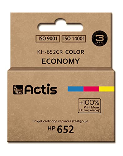 Actis Kh-652Cr Color Ink Cartridge For Hp (Hp 652 F6V24Ae Replacement)