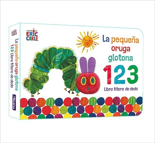 La Pequeña Oruga Glotona 1 2 3. Libro Títere De Dedo