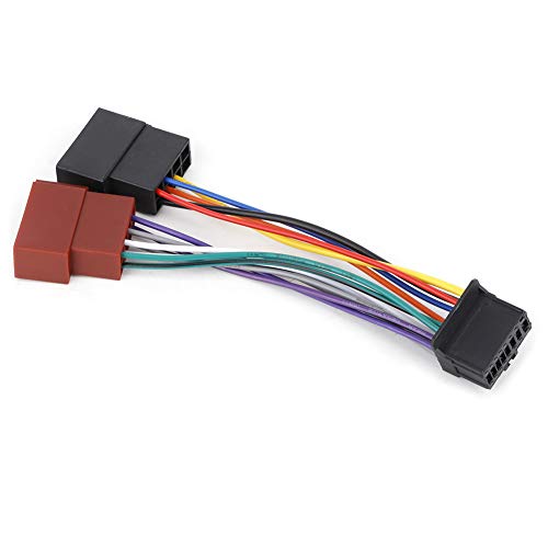 Aramox Stereo Harness, Car Stereo Harness 16Pin Port To Mini Iso 8Pin Plug Cablaggio Cavo Adatto Per Pioneer 2003-On