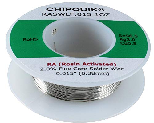 Lf - Filo Per Saldatura 96,5/3/0,5 Latta/Argento/Rame Colofonia Attivata .015 1 Oz