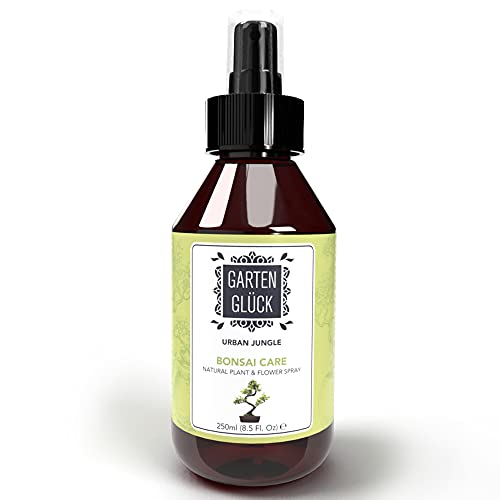 Garten Glück Concime Bonsai Naturale, 250Ml - Spray Fertilizzante Bonsai E Piante Verdi Da Interno Ed Esterno - Concime Per Bonsai Promuove Crescita F
