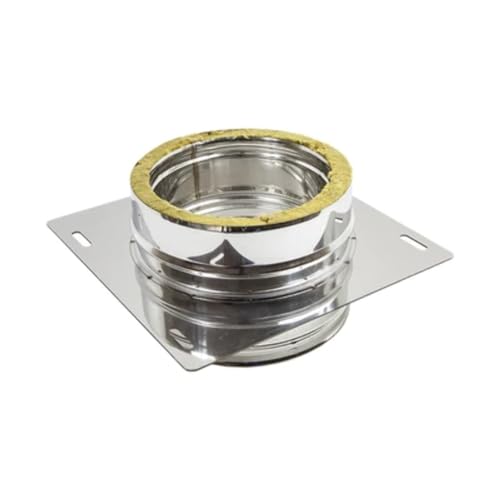 Piastra Intermedia Doppia Parete Inox 316/304 Diametro Interno 80 Esterno 130