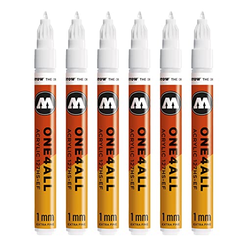 Molotow Mo127102 One4All 127Hs-Ef Marcatore, Colore Bianco, Confezione Da Pezzi