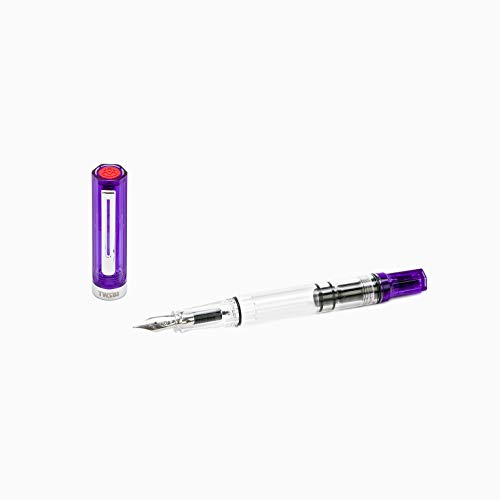 Twsbi Eco Transparent Purple Pennino M - Penna Stilografica