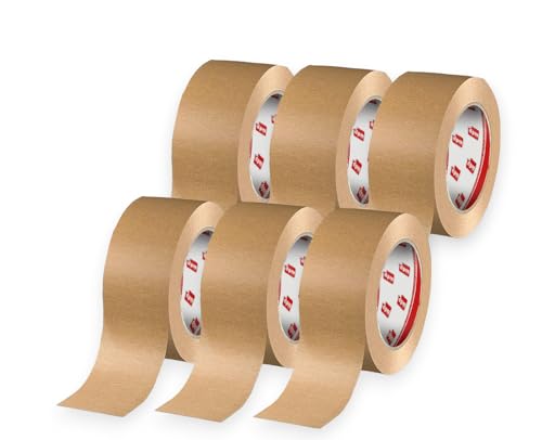 Dpm Tapes - Nastro Adesivo Ecologico In Carta, Resistente All'Invecchiamento, Stampabile, Trasloco, Pacchi, Fai Da Te, Silenzioso E Fortemente Adesivo