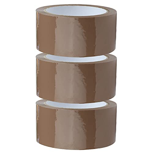 Crimson Starfish 3 X Rotoli Di Nastro Adesivo Marrone 48Mm X 66M | Nastro Per Imballaggio Per Pacchi, Scatole, Spedizioni, Traslochi | Nastro Adesivo