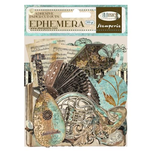 Stamperia - Ephemera Per Scrapbooking, Albums, Card Making, Bullet Journalling And More Adhesive Paper, Easy To Apply, Perfect For Hobbies, Crafts And